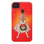 50s Vintage Christmas Girl Blackberry Case