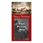 A Spill Out On The Snow Christmas Photocard Picture Card