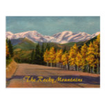Autumn In The Rockies Vintage Postcard