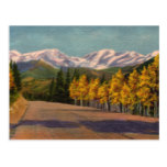 Autumn In The Rockies Vintage Postcard
