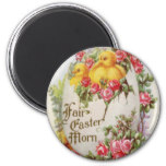Baby Chicks and Roses Vintage Easter Magnet