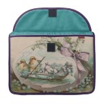 Baby Chicks Rowing Vintage Easter Mac Sleeve