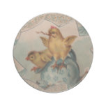 Blue Egg and Chicks Easter Coaster