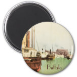 Buffalo Harbor Vintage Magnet