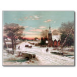 Business Christmas Eve Postcard