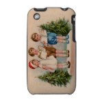 Caroling Kids Christmas iPhone 3G Case