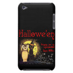 Cat and Owl in Vintage Halloween Case Mate Case-mate Ipod Touch Case