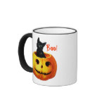 Cat in Pumpkin Vintage Halloween Coffee Mug