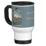 Cherry Blossoms Painted Coffee Mug