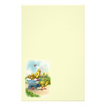 Chicky Wagon Easter Stationery