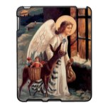 Christmas Angel with Deer iPad Case