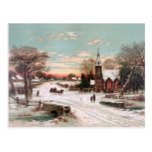 Christmas Eve Vintage Postcard