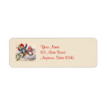 Christmas Kids in Snow Return Address Labels
