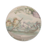 Easter Chicks Rowing Vintage Coaster