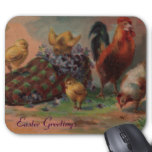 Easter Slipper and Chicks Mousepad