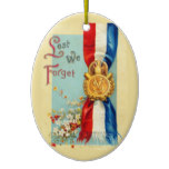 Ellen Clapsaddle Lest We Forget Patriotic Ornament