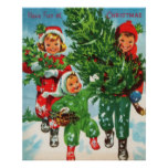 Getting The Christmas Tree Poster