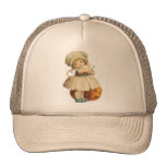 Girl Carving Apple Halloween Hat