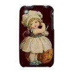 Girl Carving Apple Halloween iPhone Case