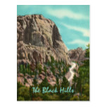Highway to Mt. Rushmore Vintage Postcard