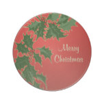 Holly and Berries Christmas Coasters