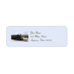 Home on the Train Christmas Return Address Labels