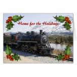 Home on the Train for the Holidays Card