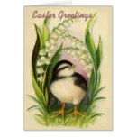 Little Easter Bird Vintage Greeting Card
