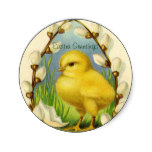Little Easter Chick Stickers