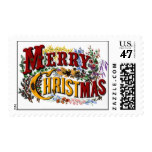 Merry Christmas Postage Stamp