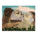 Mt. Rushmore Vintage Postcard