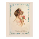 My Darling Valentine Vintage Postcard
