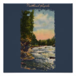 Northland Rapids Painted Poster