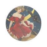Old Fashioned Halloween Girl Coaster