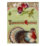 Patriotic Turkey Vintage Postcard