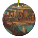 Pittsburgh By Moonlight Ornament