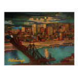 Pittsburgh By Moonlight Postcard