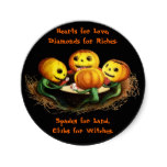 Pumpkins at Cards Halloween Stickers