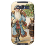 Santa Claus and Boy Samsung Case Galaxy S3 Cases