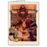 Santa Visits Christmas Card