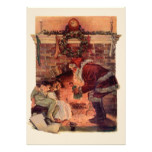 Santa Visits Christmas Party Invitation