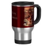 Santa Visits Christmas Travel Mug