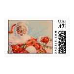 Santas Sleigh Ride Postage Stamp