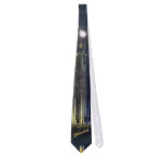 The Citadel At Night Art Deco Tie