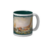 Trolling for Blue Fish Mugs