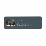 Victorian Christmas Party Return Address Labels