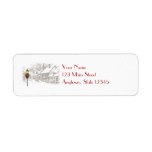 Victorian Christmas Town Return Address Labels