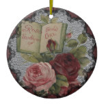 Victorian Roses Emblem of Love Ornament