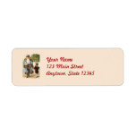 Victorian Santa Christmas Return Address Labels