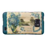 Vintage Blue Flower Samsung Casement Case Samsung Galaxy Covers